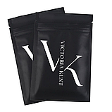 Чорні Зіп-Лок пакети щільністю 100 мкм оптом Брендоване пакування 25х30 см з логотипом, фото 3