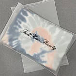 Матовий SLIDER пакет 10x16 см з білим замком Компактні поліетиленові пакети зі слайдером і логотипом, фото 4