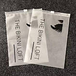 Матовий SLIDER пакет 10x16 см з білим замком Компактні поліетиленові пакети зі слайдером і логотипом, фото 9