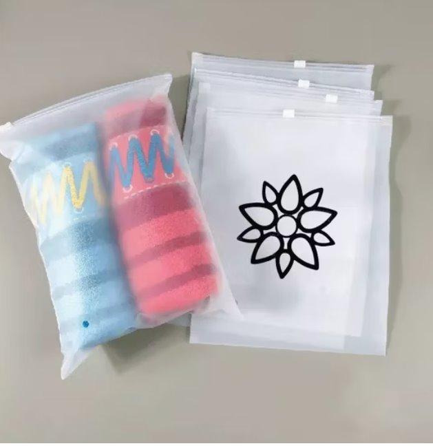 Матовий SLIDER пакет 15x20 см з білим бігунком Пакети із замком бігунком для пакування у фірмовому стилі, фото 1