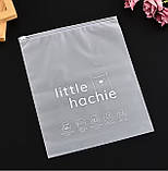 Зіп пакет слайдер 15x25 см матовий із замком Пакети поліетиленові з друком логотипу для промо-дизайну, фото 7