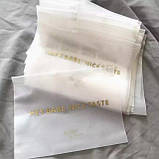 Зіп пакети брендовані з бігунком 20x15 см матові з замком Пакет Слайдер з логотипом, фото 3