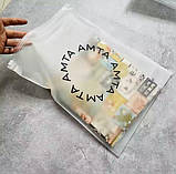 Матовий SLIDER пакет 20x25 см із замком Пакети із замком Zip-lock з логотипом оптом, фото 5