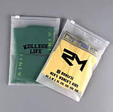 Матовий SLIDER пакет 25x35 см із замком Пакет Слайдер (зіп) з логотипом для реклами, фото 5