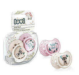 Пустушка динамічна силіконова 0-2 міс Lovi Wild Soul Girl 2 шт, 22/881 (Лові)