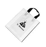 Пакет петля прозорий з чорними ручками Розмір 30х35 см (60 мкм) Під друк вашого логотипу, фото 8