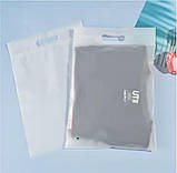 Матовий SLIDER пакет 23x30 см з ручкою Пакет Слайдер зі зручною ручкою Відмінне рішення для промо-дизайну, фото 4