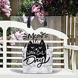 Пакет прозорий 40×45 см з чорною петлевою ручкою Щільність 60 мкм до 4 кг З фірмовим логотипом, фото 4