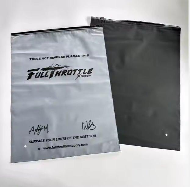 Матовий двосторонній SLIDER пакет 35x45 см Великі пакети із застібкою slider та логотипом для фірмового стилю, фото 1