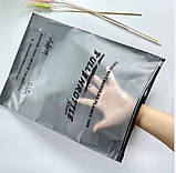 Матовий двосторонній SLIDER пакет 35x45 см Великі пакети із застібкою slider та логотипом для фірмового стилю, фото 6