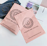 Матовий рожевий SLIDER пакет 35x45 см Пакети слайдери в рожевому відтінку Поліетиленові пакети з логотипом, фото 3