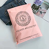 Матовий рожевий SLIDER пакет 35x45 см Пакети слайдери в рожевому відтінку Поліетиленові пакети з логотипом, фото 4