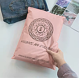 Матовий рожевий SLIDER пакет 35x45 см Пакети слайдери в рожевому відтінку Поліетиленові пакети з логотипом, фото 5