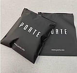 Матовий чорний SLIDER пакет 20x20 см з логотипом Пакет слайдер поліетиленовий в чорному кольорі, фото 2