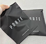 Матовий чорний SLIDER пакет 20x20 см з логотипом Пакет слайдер поліетиленовий в чорному кольорі, фото 3