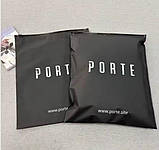 Матовий чорний SLIDER пакет 20x20 см з логотипом Пакет слайдер поліетиленовий в чорному кольорі, фото 5