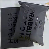 Матовий чорний SLIDER пакет 25x30 см Пакети із замком бігунком у чорному кольорі Брендування продукції, фото 4