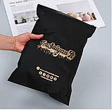 Матовий чорний SLIDER пакет 25x30 см Пакети із замком бігунком у чорному кольорі Брендування продукції, фото 5