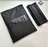 Матовий чорний SLIDER пакет 25x30 см Пакети із замком бігунком у чорному кольорі Брендування продукції, фото 6