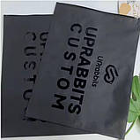 Матовий чорний SLIDER пакет 25x30 см Пакети із замком бігунком у чорному кольорі Брендування продукції, фото 7