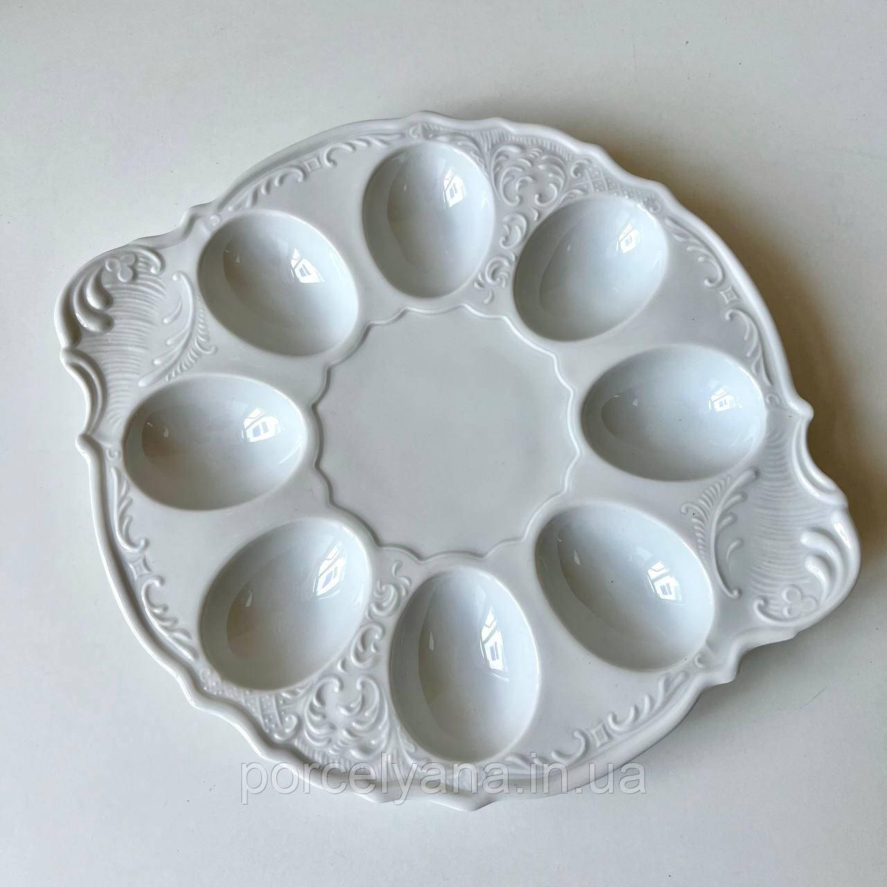 Блюдо для яєць 25 см Thun Bernadotte білий 001100, фото 1