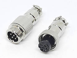 Роз'єм GX12-7 (M12-7, RS765) кабель-кабель