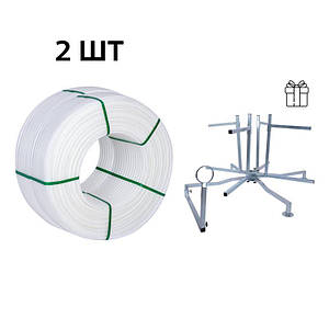 Акційний набір Thermo Alliance: 2 бухи. Труба PEX-A EVOH WHITE 5 шарів 16×2,0 мм, (600 м), Spain + Обладнання для розмотування труби