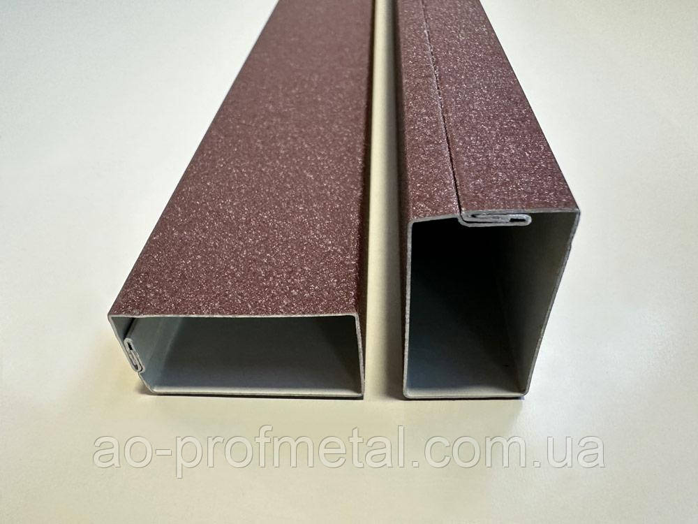 Тонкостінна металева декоративна труба 19 мм*36 мм., фото 1