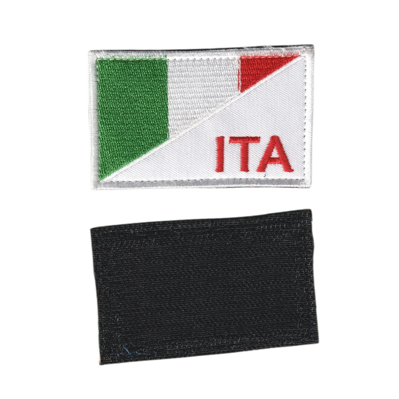 Шеврон військовий / армійський,флаг Італія, на липучці, ЗСУ. 5 см * 8см, фото 1