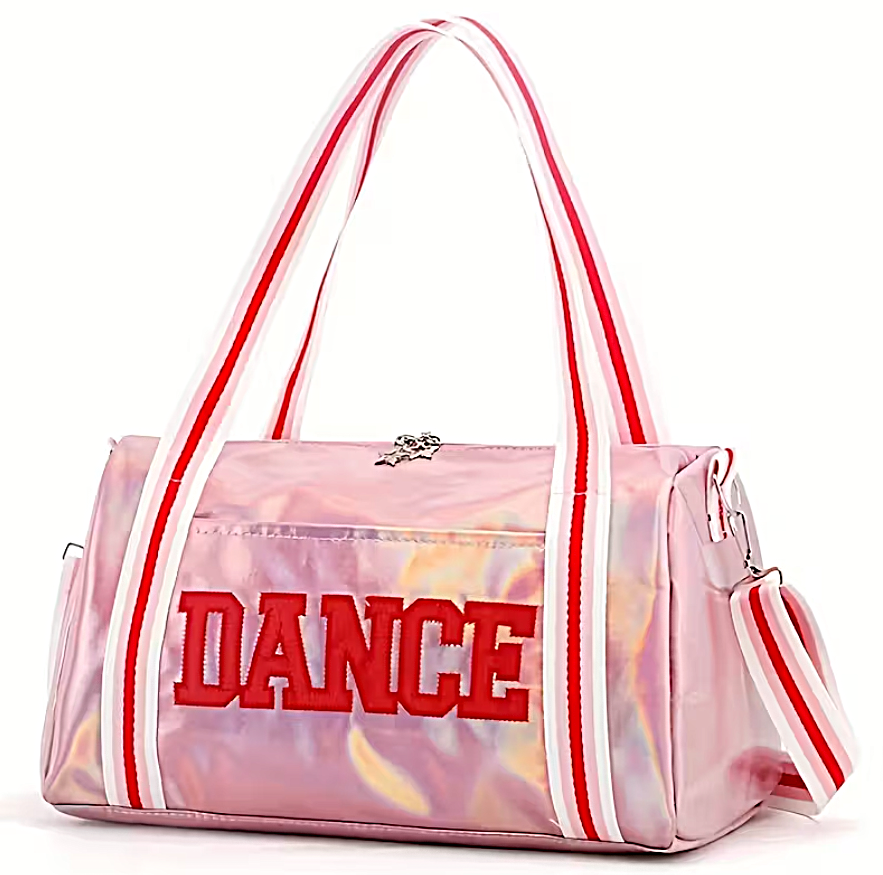 Спортивна тренувальна сумка для танцювальної форми — «DANCE» в рожевому блиску!, фото 1