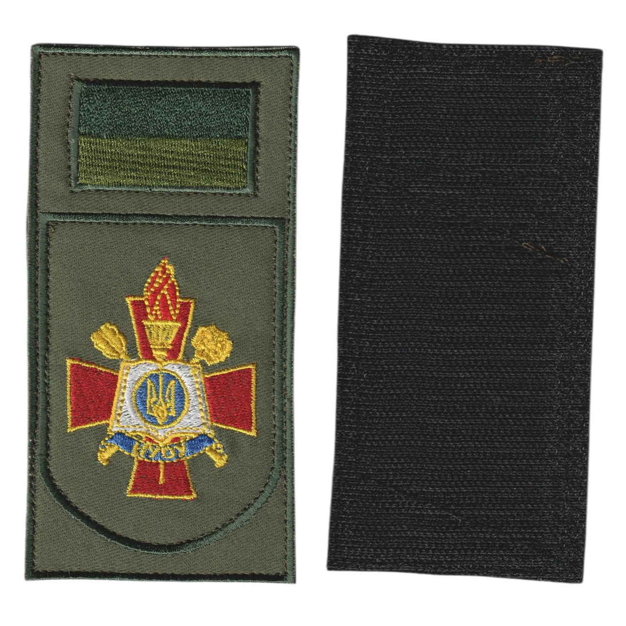 Шеврон військовий / армійський, учбовий,НУОУ ім. Черняховського, на липучці, на оливці, ЗСУ. 14 см * 7 см, фото 1