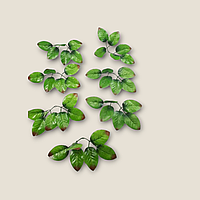 Лист розы 6-ка с красным углом