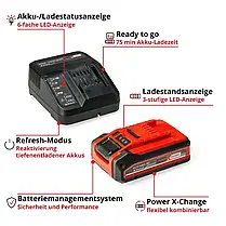 Акумулятор + зарядний пристрій Einhell 18V 4.0 Ah PXC PLUS Starter Kit (4512159), фото 5