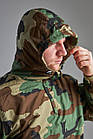 🔥 Куртка-Анорак "Mil-Tec - Winter Combat Anorak" (Woodland) тактична, теплі, військові, мультикам, ЗСУ, НГУ, фото 6