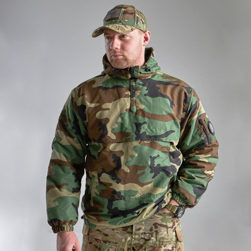 🔥 Куртка-Анорак "Mil-Tec - Winter Combat Anorak" (Woodland) тактична, теплі, військові, мультикам, ЗСУ, НГУ, фото 1