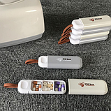 Таблетниця/органайзер/ контейнер 3.5 х 10.5 х 1.6 см для таблеток і ліків на 3 відділення білий, фото 4