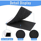 Комплект 5 штук двосторонніх липучок 40х35 мм для фіксації килимів/чохлів/подушок/в авто, фото 8