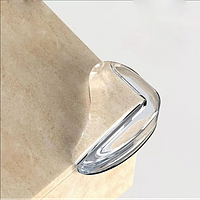 Набір із 8 штук самоклейних прозорих силіконових захисних накладок на гострі кути меблів 'крапля'