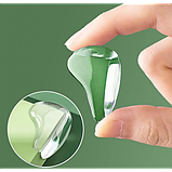 Набір із 4 штук самоклейних прозорих силіконових захисних накладок на гострі кути меблів 'крапля', фото 5