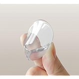 Набір із 4 штук самоклейних прозорих силіконових захисних накладок на гострі кути меблів круглі, фото 3