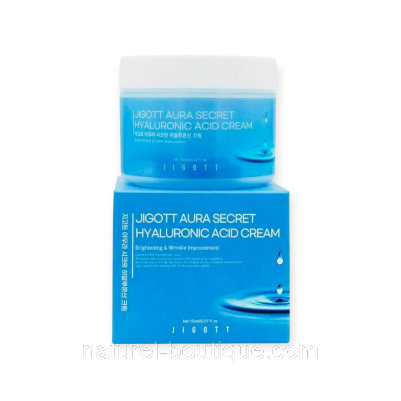 Крем Jigott для обличчя Aura Secret Hyaluronic Acid з гіалуроновою кислотою 150 мл, фото 1