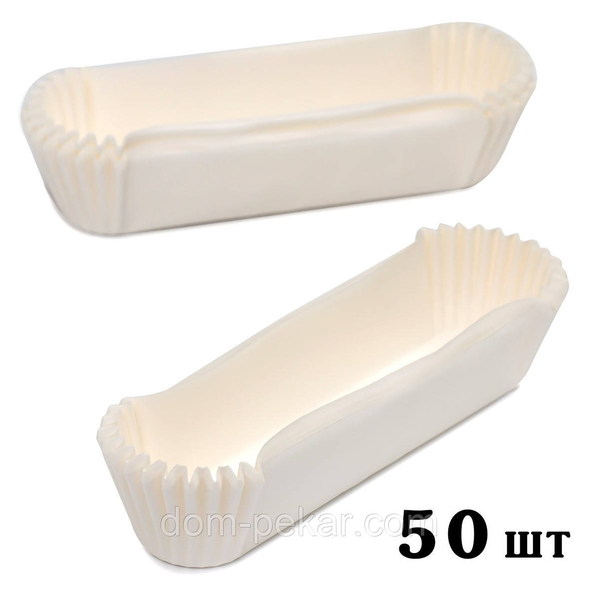 Форма паперова для еклерів 130*30*30 мм 50 шт