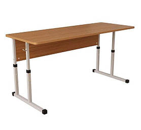 Стіл Аудит з регул. по висоті 20х20 в 25х25 2-х місний без антисколіозного вирізу та царгою