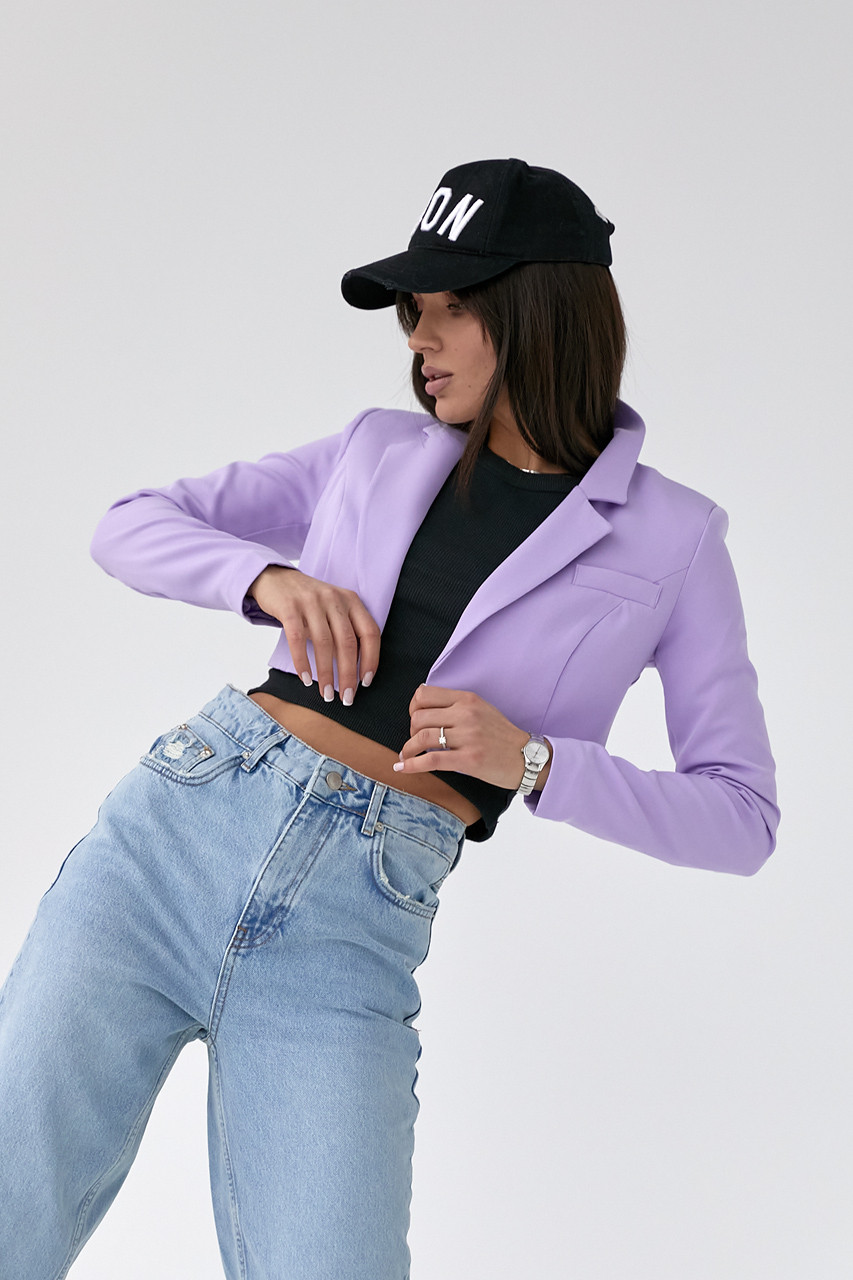 Укорочений жакет прямого фасону, фото 1