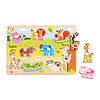 Рамка вкладка Тварини дерев'яна Tooky Toy, фото 3