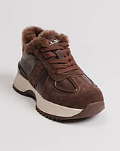 Кросівки з хутром Allsy 77127 замша шкіра хутро вовна