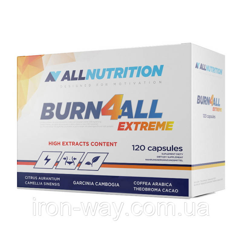 All Nutrition Burn4all Extreme (120 caps), фото 1