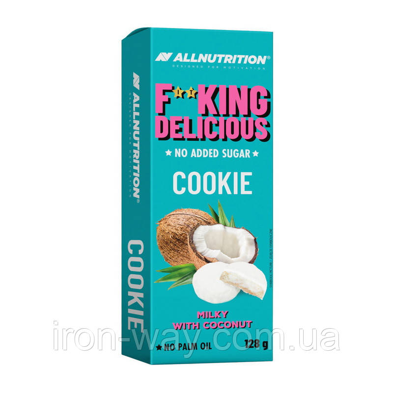 All Nutrition Fit King Delicious Cookie (128 g, milky with coconut), фото 1