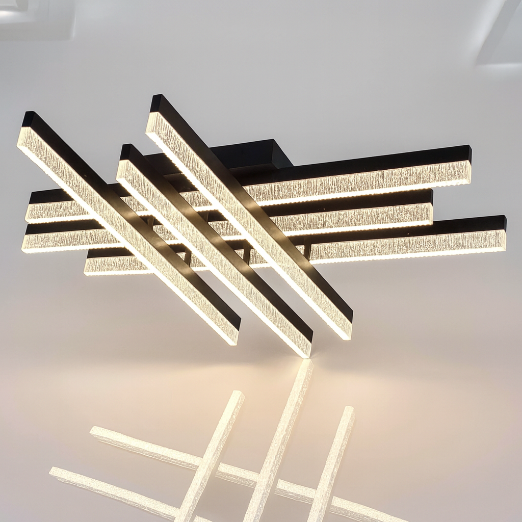 Люстра Линійна Лед Artlight 93W до 20 м² колір Чорний WG5131/6ABK, фото 1