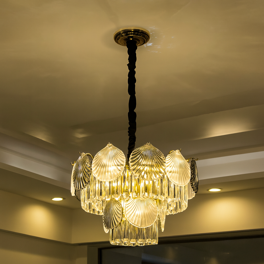 Класична люстра Artlight цоколь E14 ламп 10 шт колір Золотистий B8052/550, фото 1